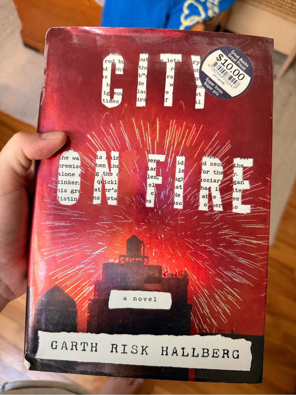 Grit: A Novel by Garth Risk Hallberg - Red Hardcover